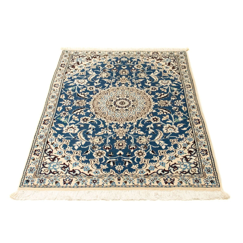 Tapis persan - Nain - Royal - 133 x 88 cm - bleu