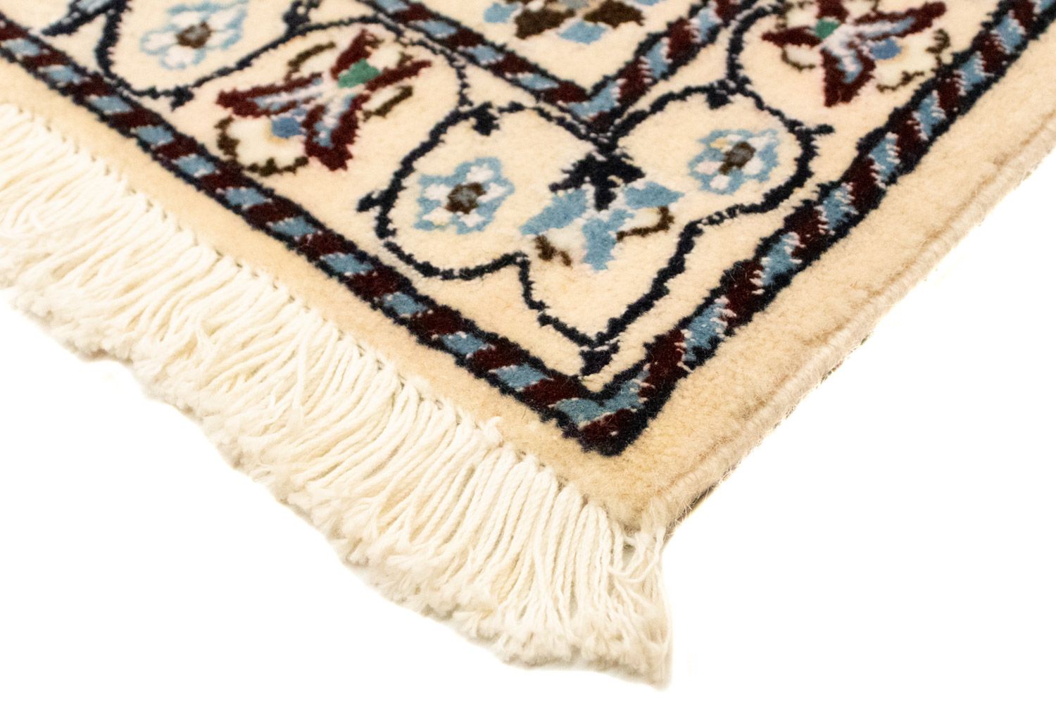 Tapis persan - Nain - Royal - 125 x 88 cm - bleu