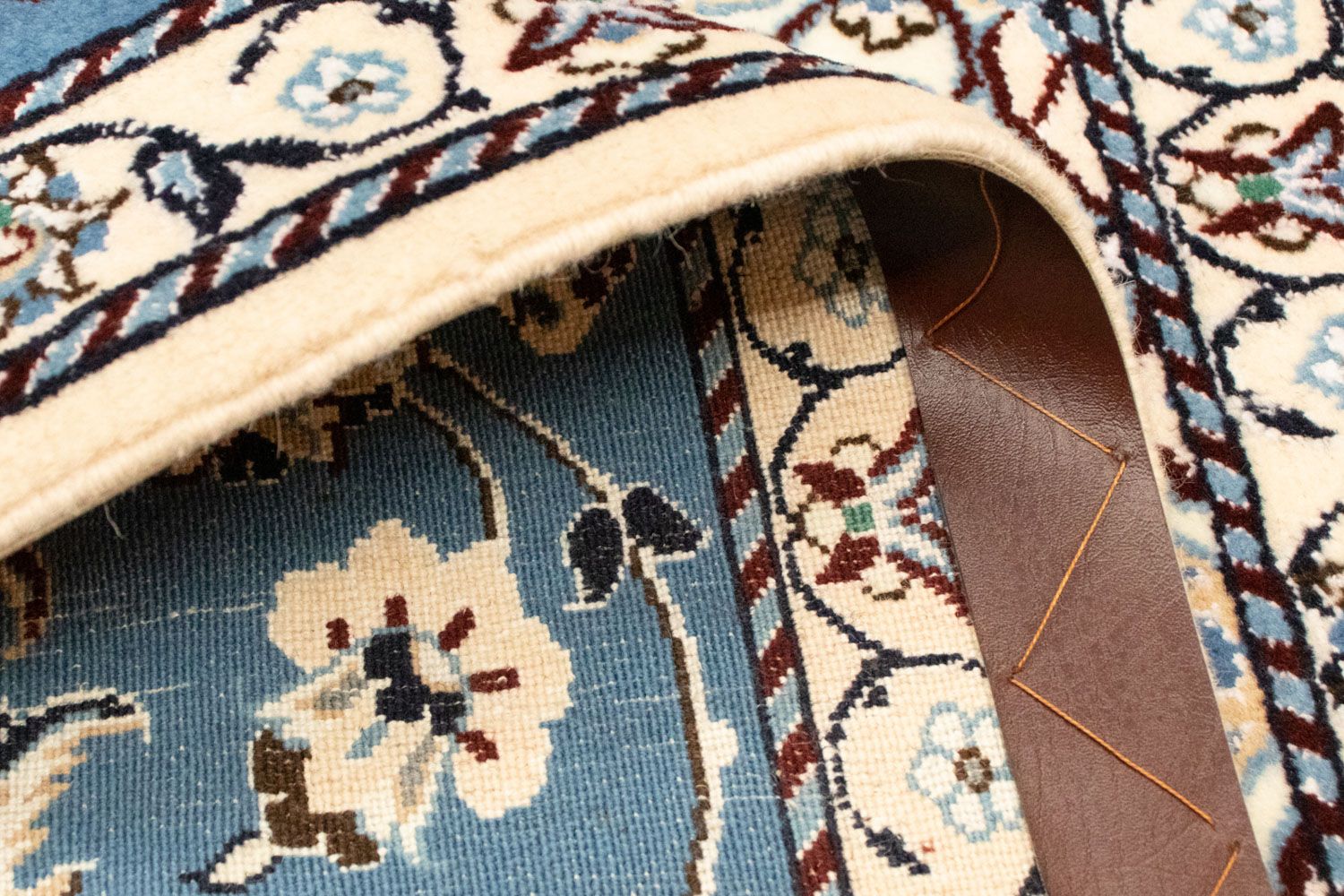Tapis persan - Nain - Royal - 125 x 88 cm - bleu