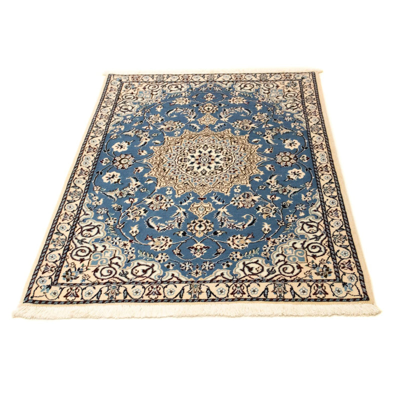 Tapis persan - Nain - Royal - 125 x 88 cm - bleu