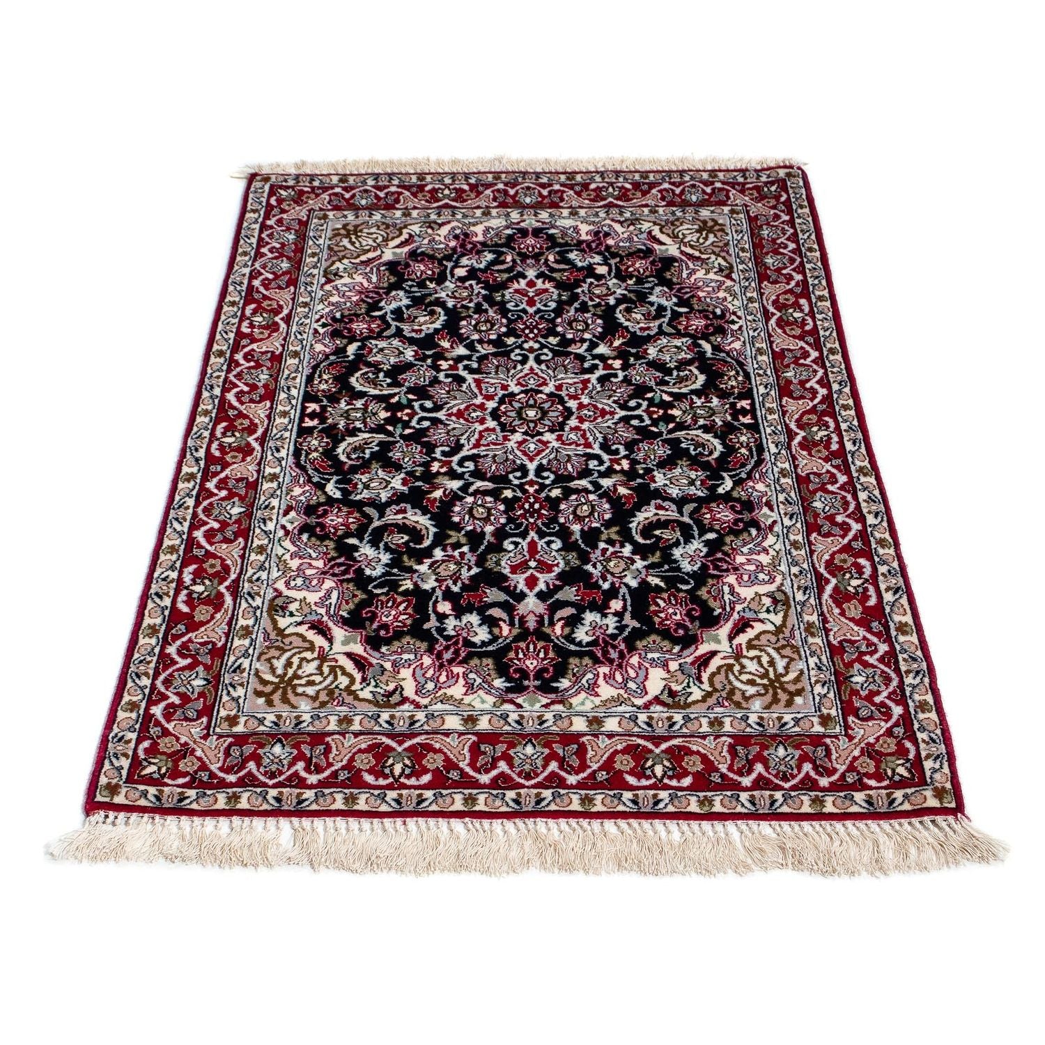 Tapis persan - Isfahan - Premium - 107 x 69 cm - rouge foncé