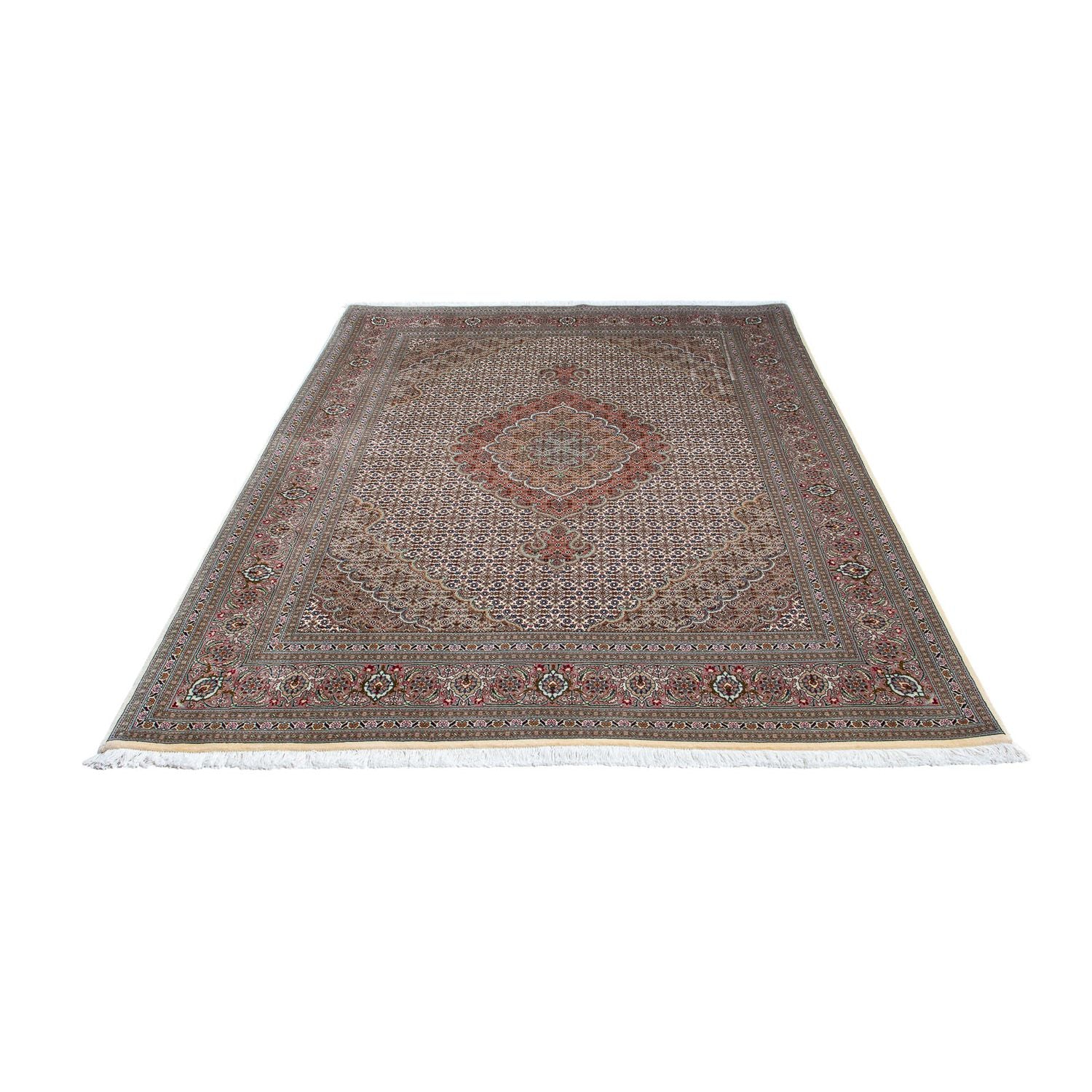 Tapis persan - Tabriz - 220 x 153 cm - beige