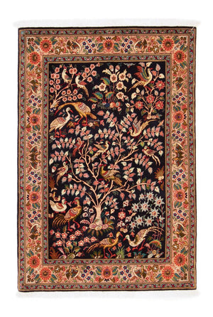 Tapis persan - Tabriz - Royal - 148 x 100 cm - bleu foncé