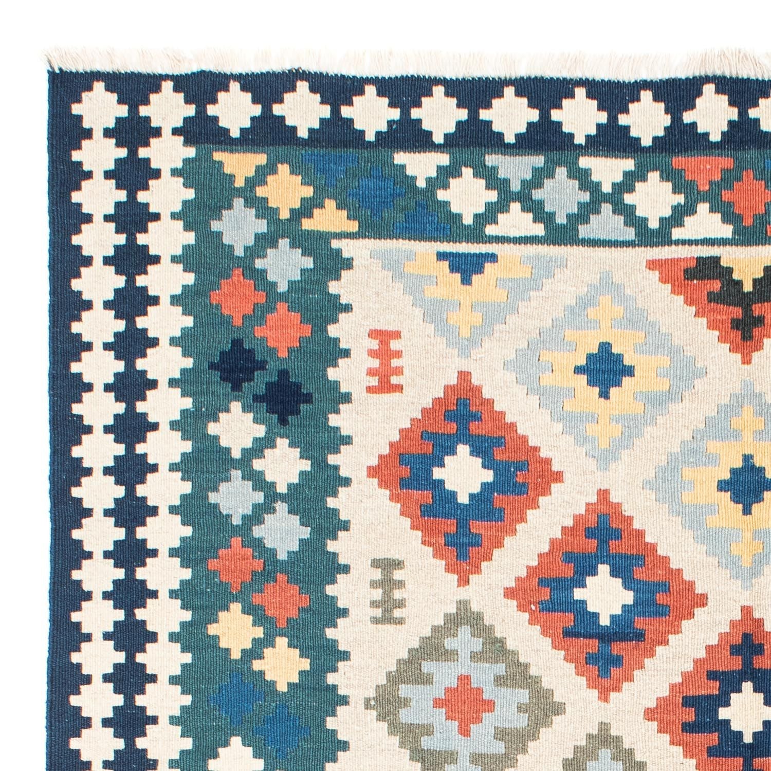 Tapis Kelim - Oriental - 196 x 155 cm - beige