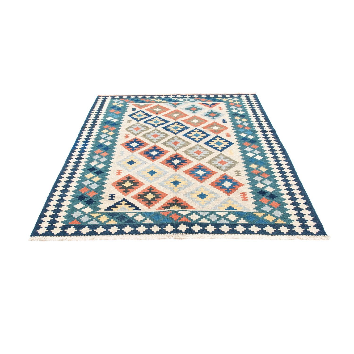 Tapis Kelim - Oriental - 196 x 155 cm - beige