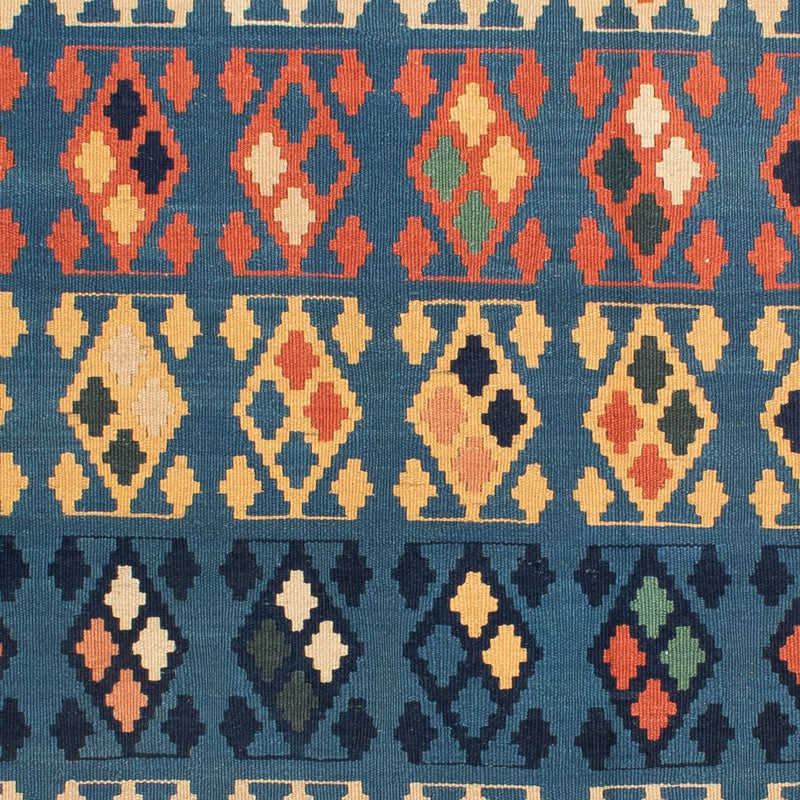 Tapis Kelim - Oriental carré  - 212 x 197 cm - bleu