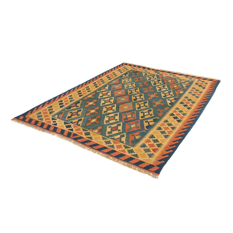 Tapis Kelim - Oriental - 203 x 155 cm - bleu foncé