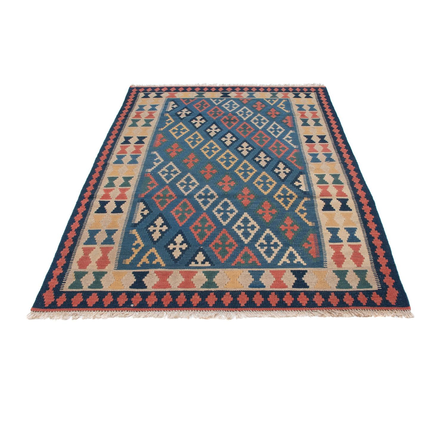 Tapis Kelim - Oriental - 189 x 119 cm - bleu