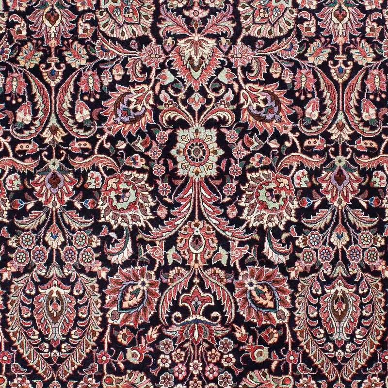 Tapis persan - Bidjar - 209 x 130 cm - bleu foncé