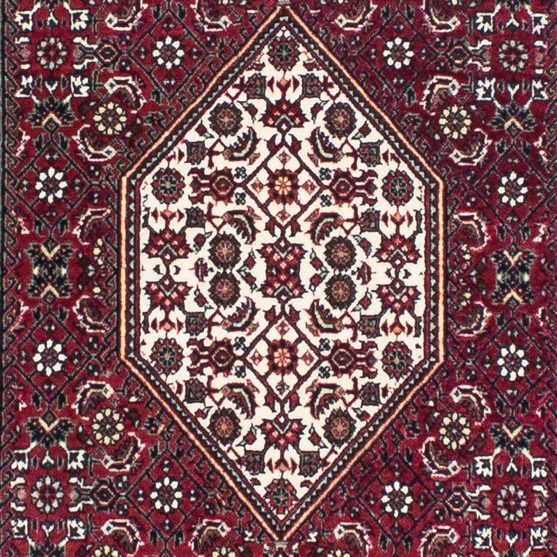 Tapis de couloir Tapis persan - Bidjar - 248 x 73 cm - rouge foncé