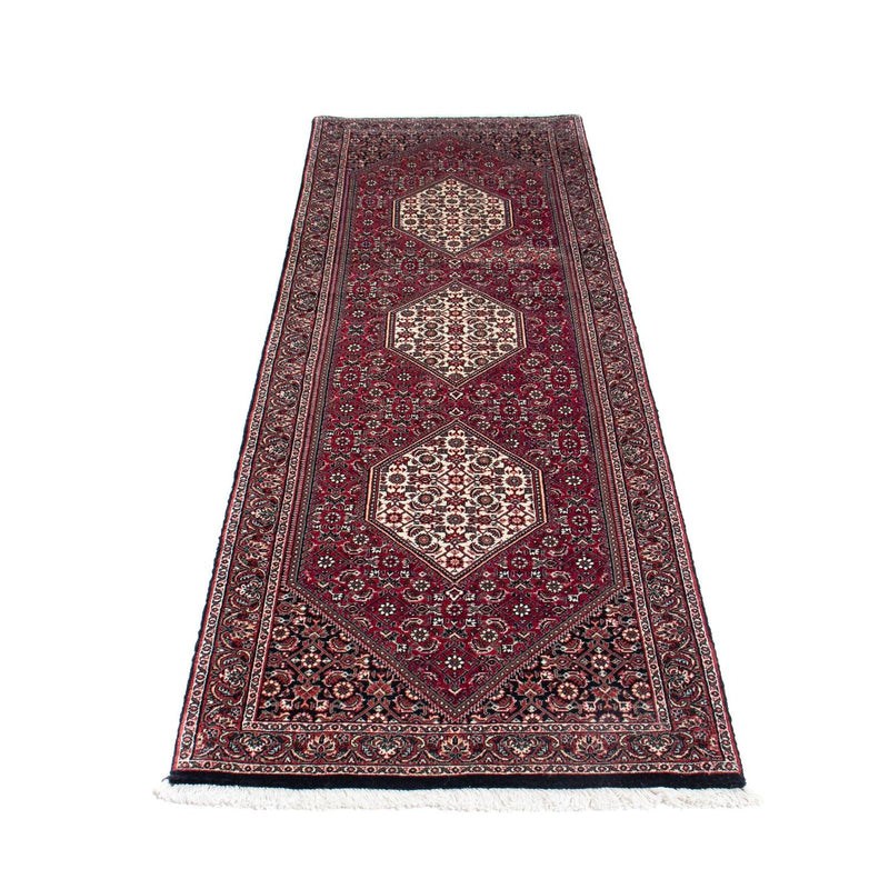 Tapis de couloir Tapis persan - Bidjar - 248 x 73 cm - rouge foncé