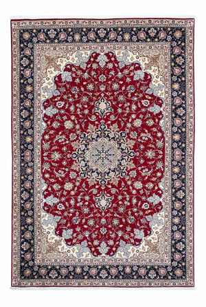 Tapis persan - Tabriz - Royal - 297 x 203 cm - rouge foncé