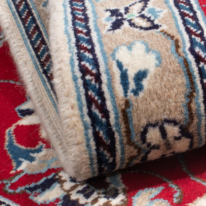 Tapis persan - Nain - 134 x 89 cm - rouge foncé