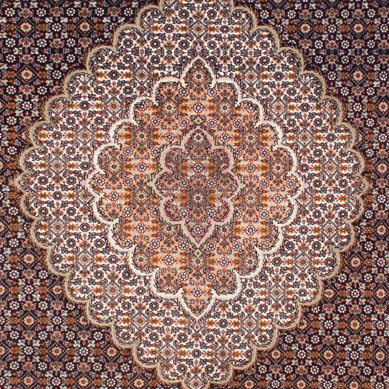 Tapis persan - Tabriz - 200 x 154 cm - marron foncé