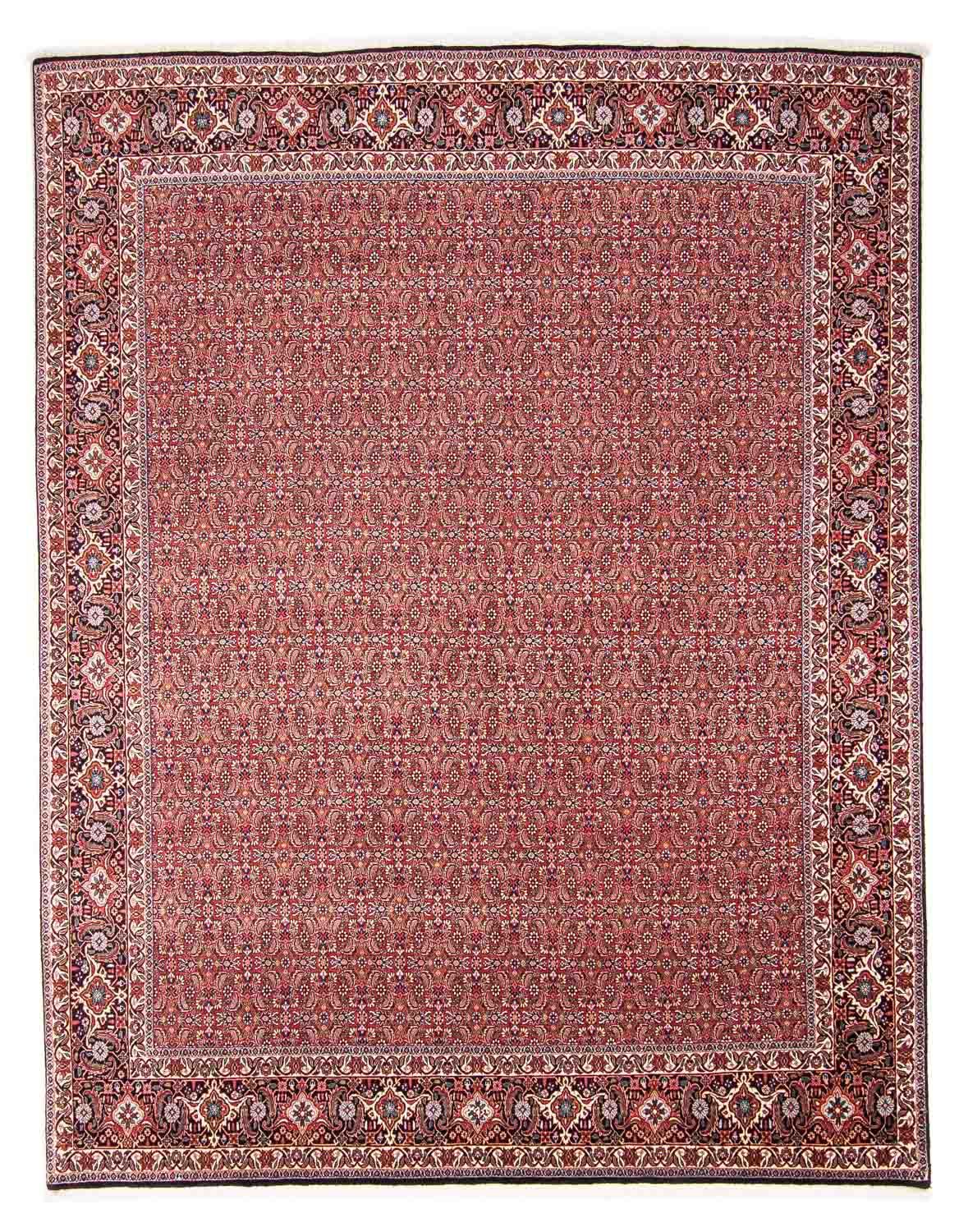 Tapis persan - Bidjar - 307 x 248 cm - rouge clair