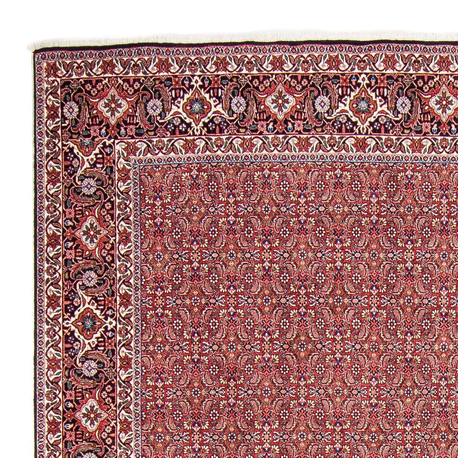 Tapis persan - Bidjar - 307 x 248 cm - rouge clair