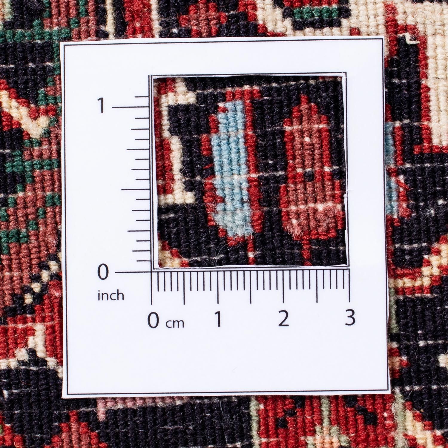 Tapis persan - Bidjar - 307 x 248 cm - rouge clair