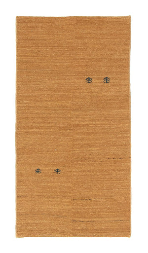 Tapis Gabbeh - Persan - 132 x 68 cm - marron