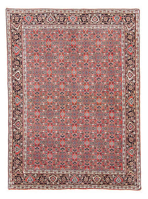 Tapis persan - Bidjar - 137 x 96 cm - rouge foncé