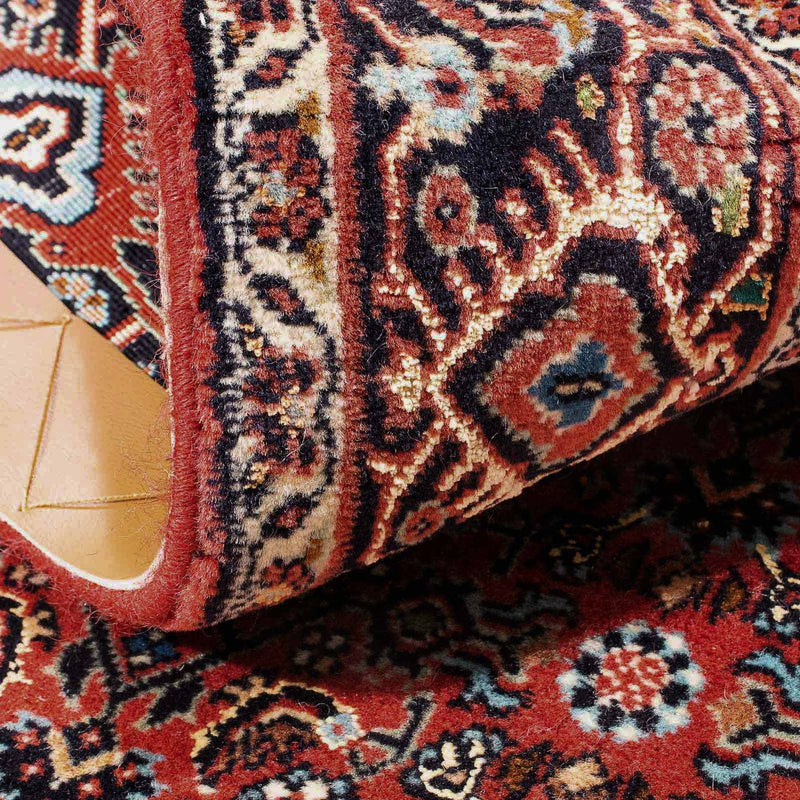 Tapis persan - Bidjar - 137 x 96 cm - rouge foncé