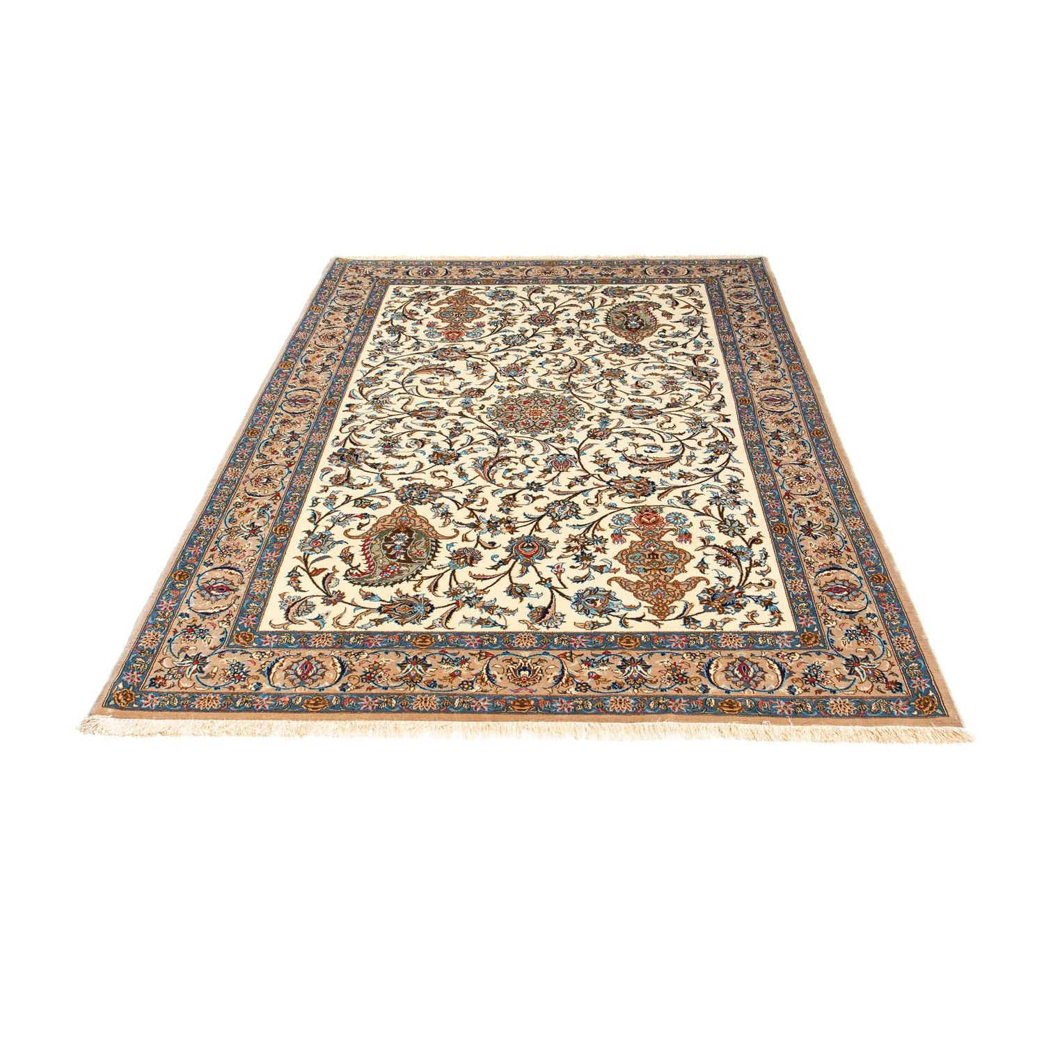 Tapis persan - Isfahan - Premium - 207 x 134 cm - beige