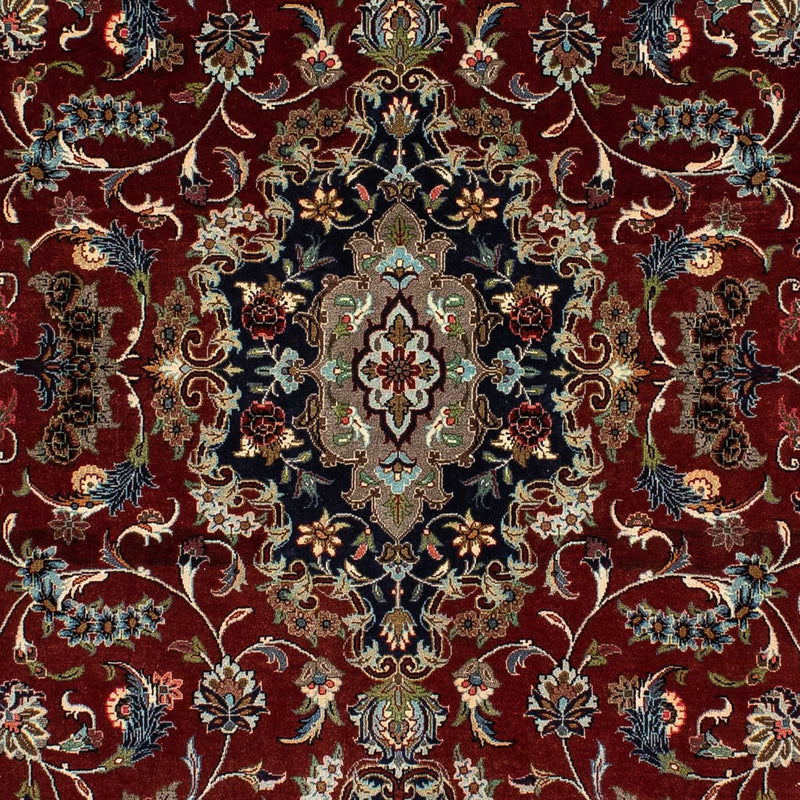 Tapis persan - Ghom - 204 x 138 cm - rouge foncé