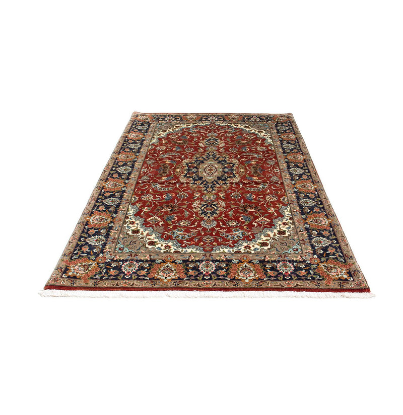 Tapis persan - Ghom - 204 x 138 cm - rouge foncé