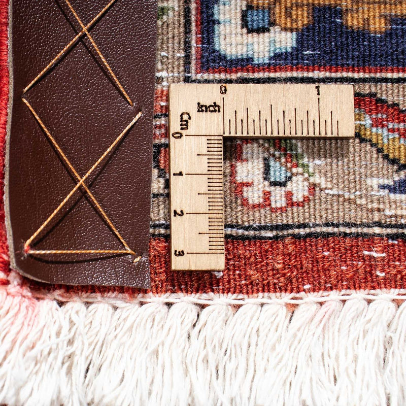 Tapis persan - Ghom - 204 x 138 cm - rouge foncé