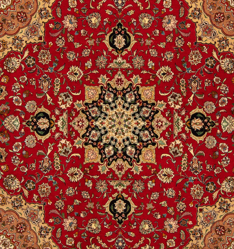 Tapis persan - Tabriz - Royal carré  - 208 x 200 cm - rouge
