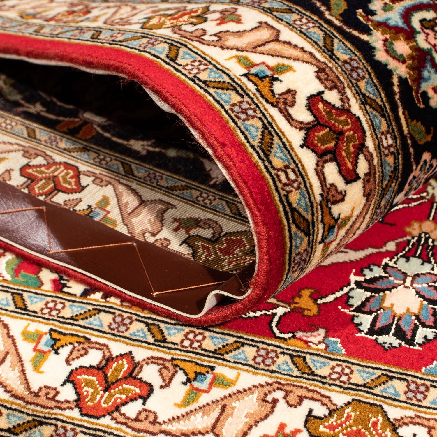 Tapis persan - Tabriz - Royal carré  - 208 x 200 cm - rouge