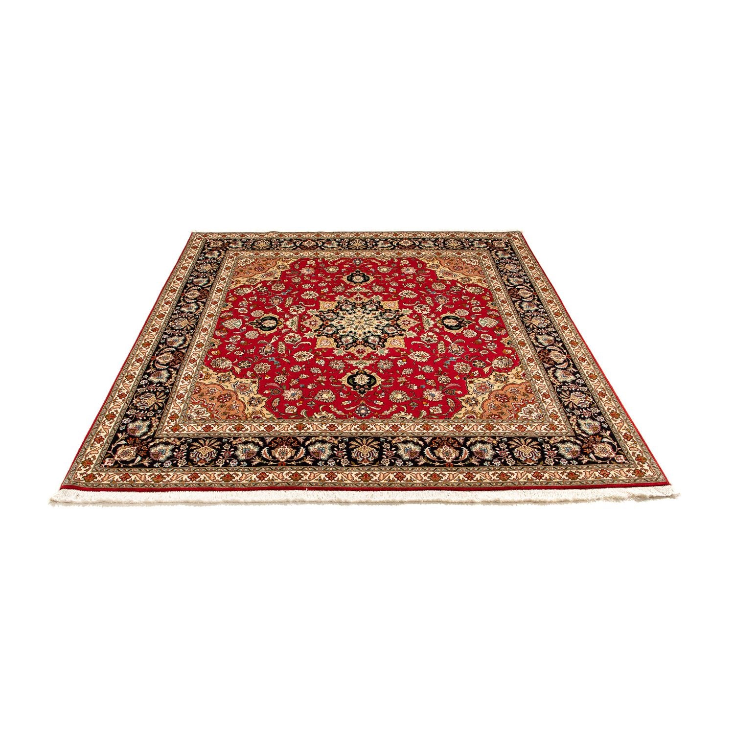Tapis persan - Tabriz - Royal carré  - 208 x 200 cm - rouge