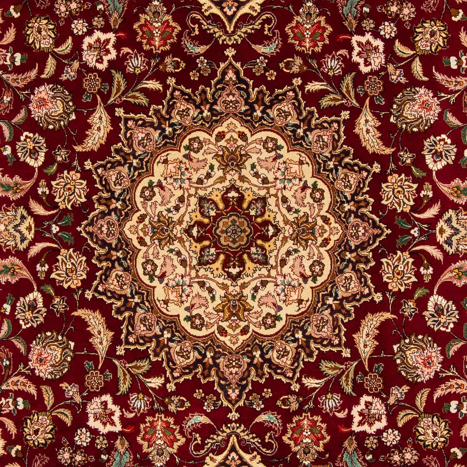 Tapis persan - Tabriz - Royal - 310 x 202 cm - rouge foncé