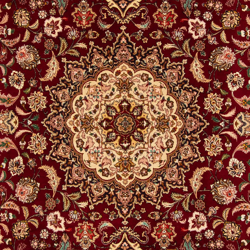 Tapis persan - Tabriz - Royal - 310 x 202 cm - rouge foncé