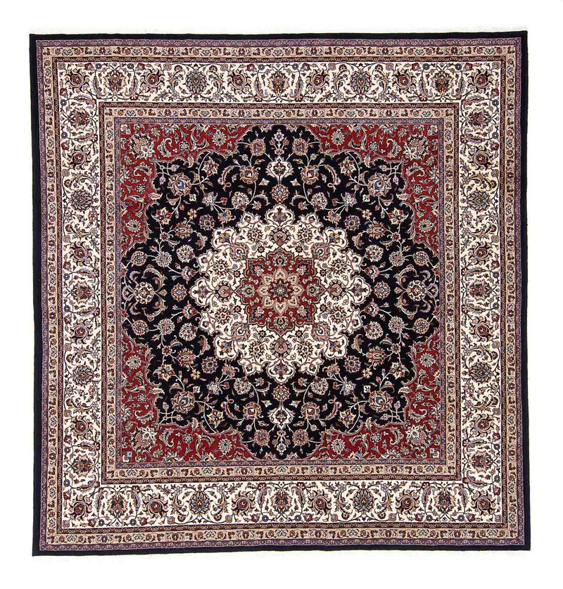 Tapis persan - Classique carré  - 307 x 300 cm - bleu foncé