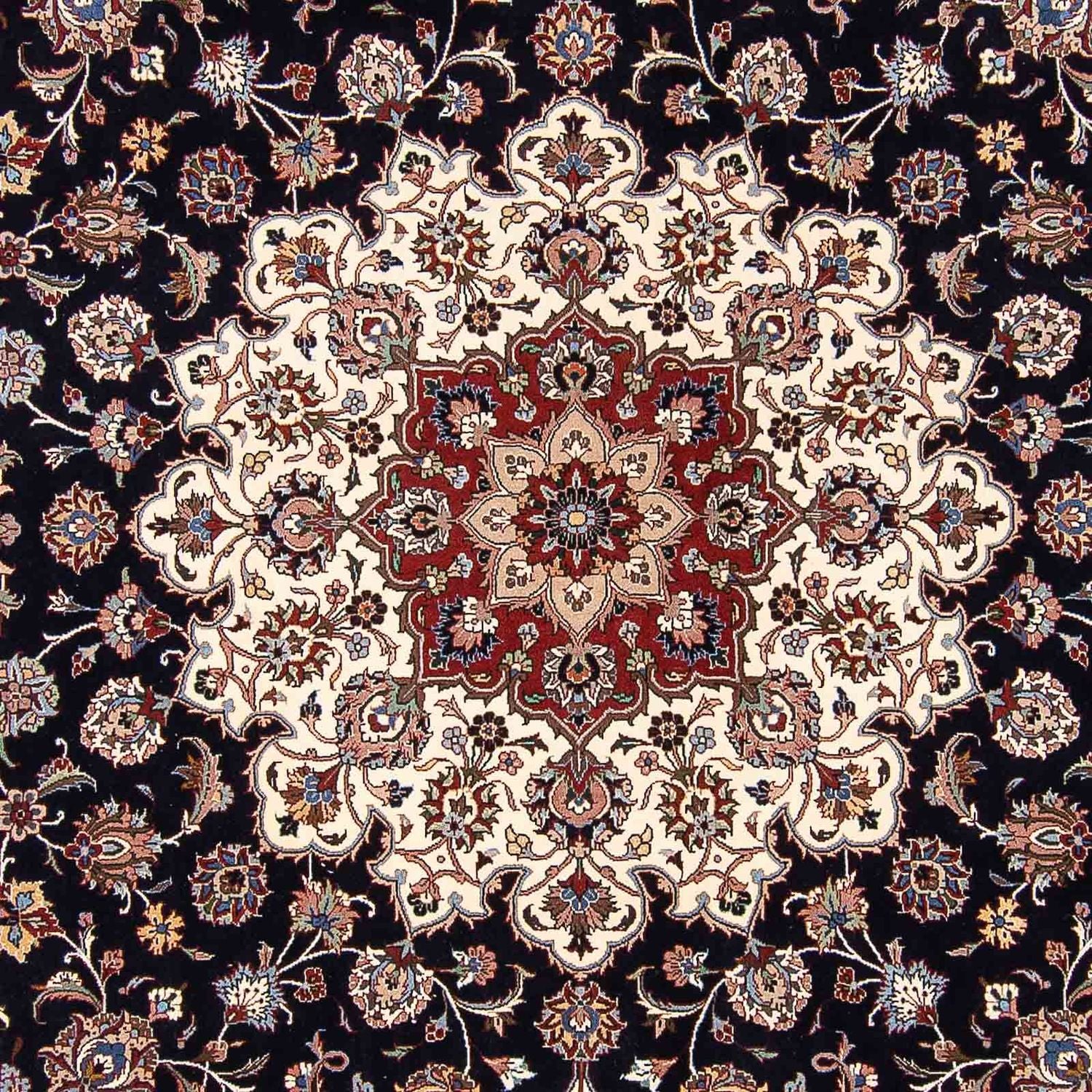 Tapis persan - Classique carré  - 307 x 300 cm - bleu foncé