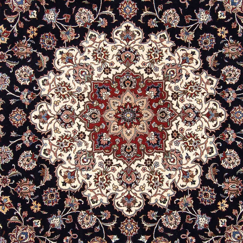 Tapis persan - Classique carré  - 307 x 300 cm - bleu foncé