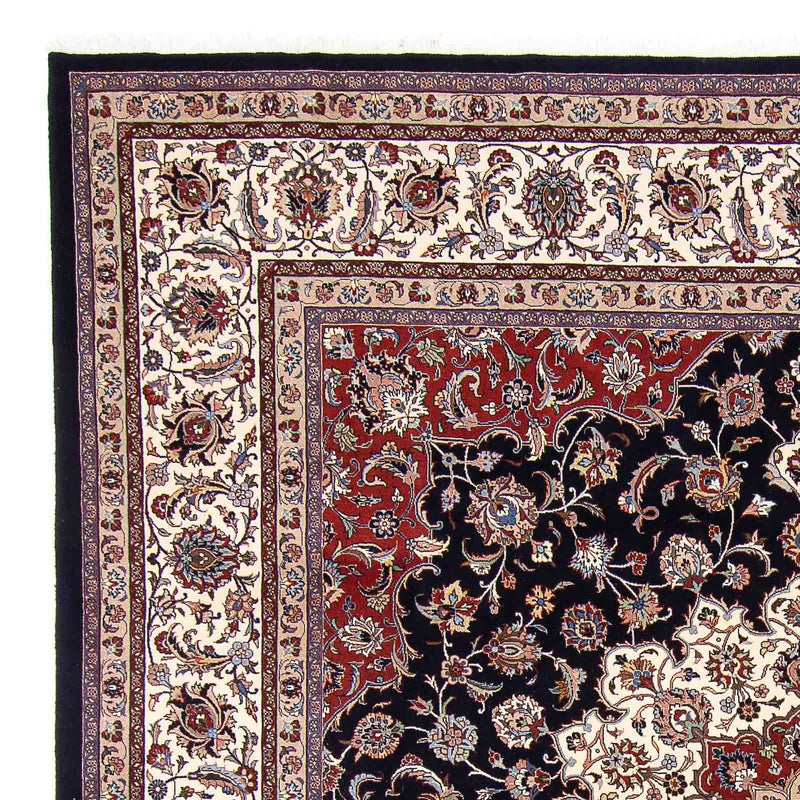 Tapis persan - Classique carré  - 307 x 300 cm - bleu foncé