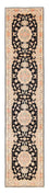 Tapis de couloir Tapis persan - Tabriz - Royal - 419 x 87 cm - bleu foncé