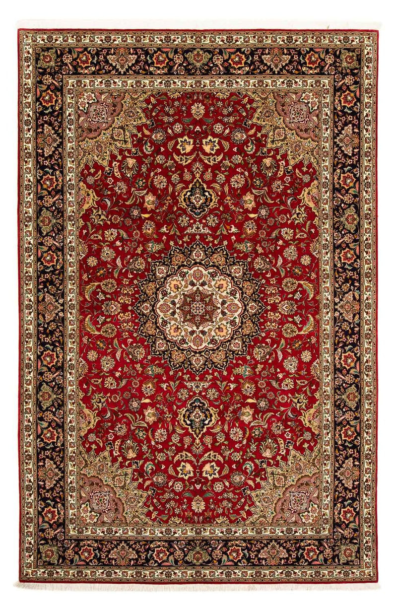 Tapis persan - Tabriz - Royal - 300 x 202 cm - rouge foncé