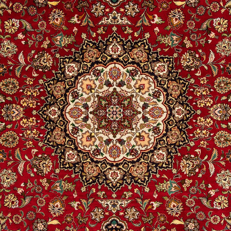 Tapis persan - Tabriz - Royal - 300 x 202 cm - rouge foncé