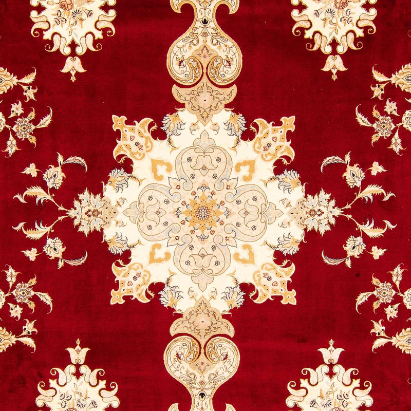 Tapis persan - Tabriz - Royal - 402 x 298 cm - rouge foncé