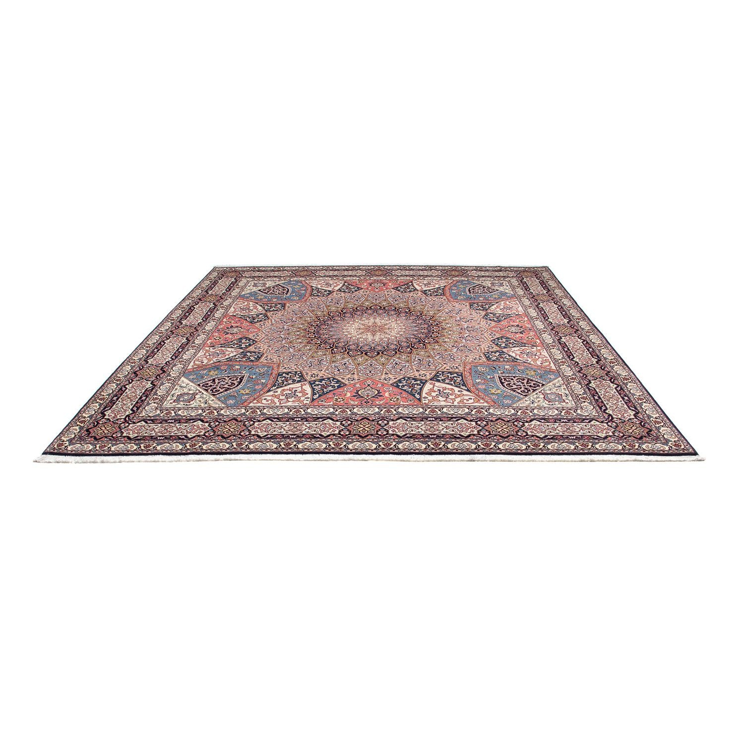 Tapis persan - Tabriz - Royal carré  - 257 x 255 cm - marron clair