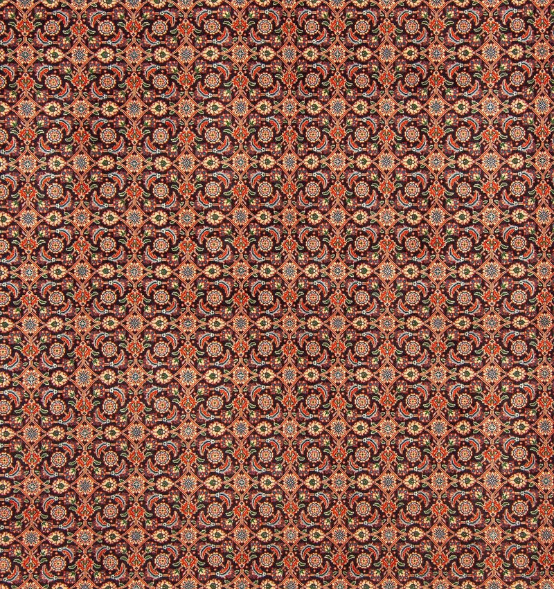 Tapis persan - Tabriz - 252 x 201 cm - bleu foncé