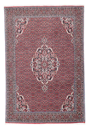 Tapis persan - Bidjar - 203 x 139 cm - rouge clair