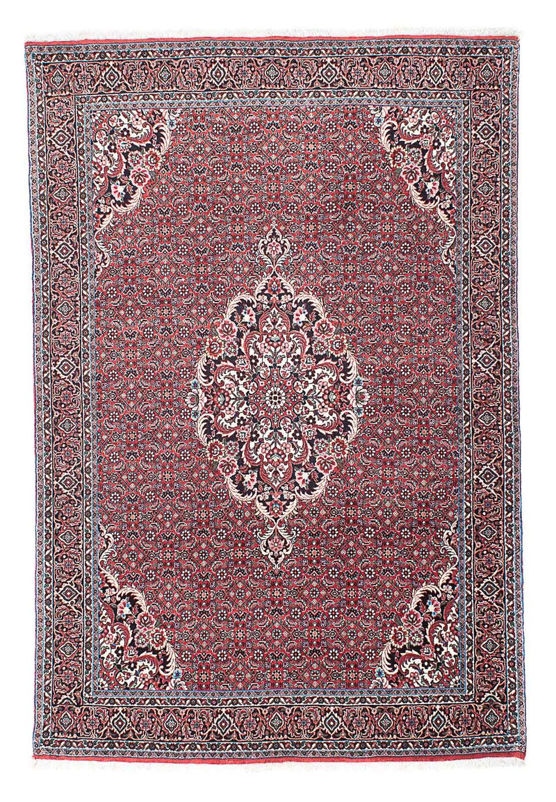 Tapis persan - Bidjar - 203 x 139 cm - rouge clair
