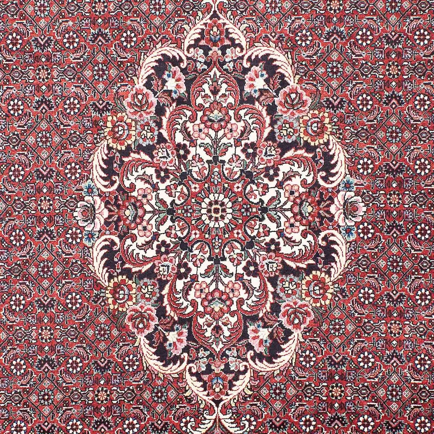 Tapis persan - Bidjar - 203 x 139 cm - rouge clair