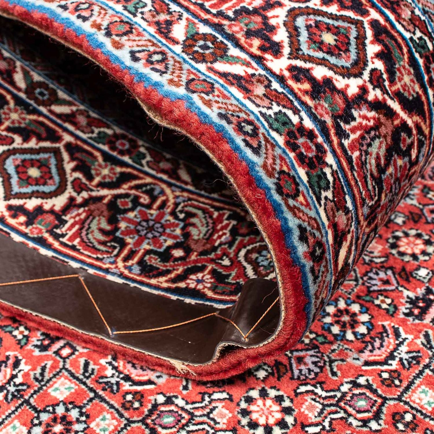 Tapis persan - Bidjar - 203 x 139 cm - rouge clair