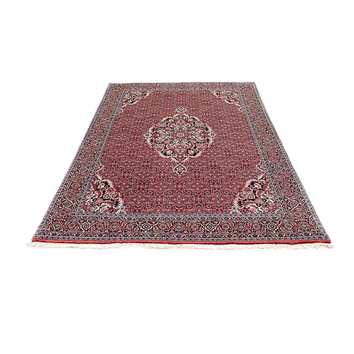 Tapis persan - Bidjar - 203 x 139 cm - rouge clair