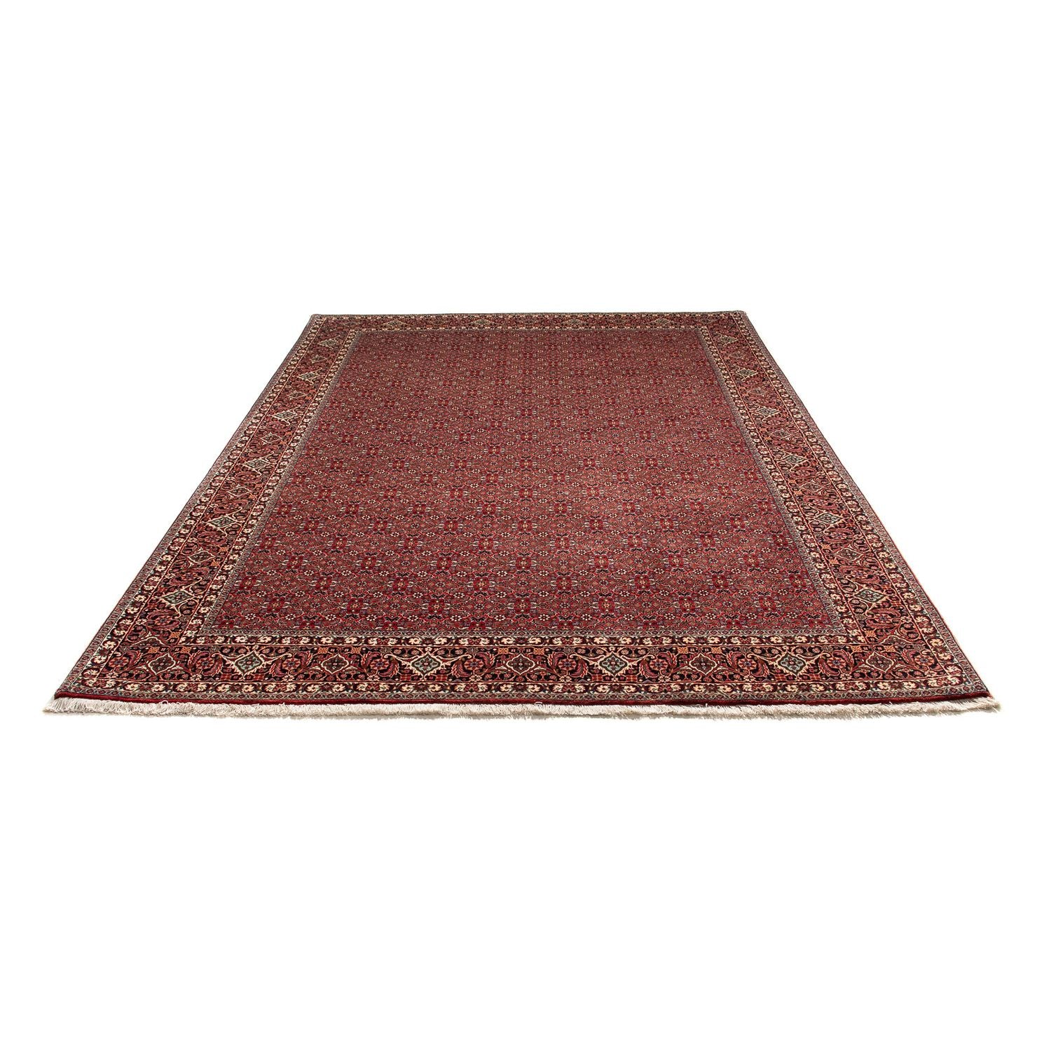 Tapis persan - Bidjar - 302 x 210 cm - rouge foncé