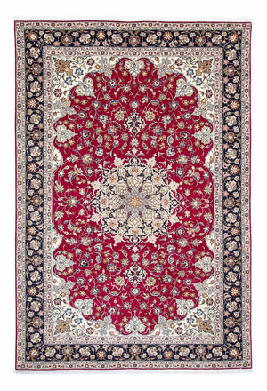 Tapis persan - Tabriz - Royal - 300 x 203 cm - rouge foncé